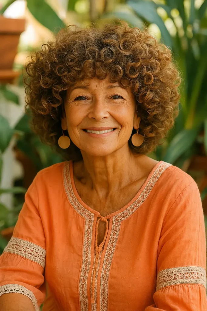 Shaggy Bob Curly Hair with Layered Shape