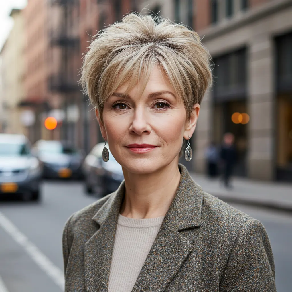 Short Shaggy Hair for Fine Hair and Texture Boost