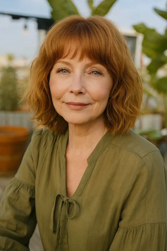 Shaggy Bob with Bangs and Face Framing Layers