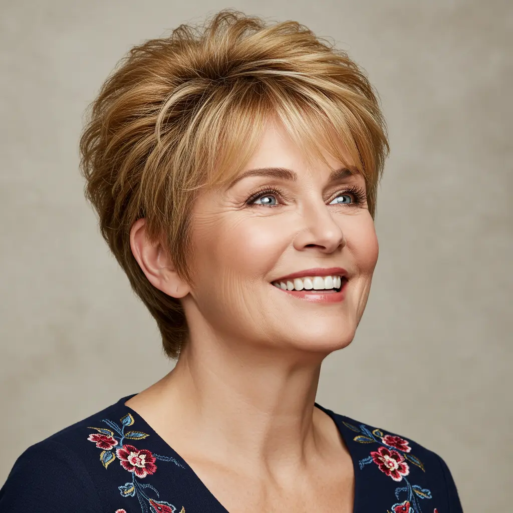 Stylish Tousled Pixie