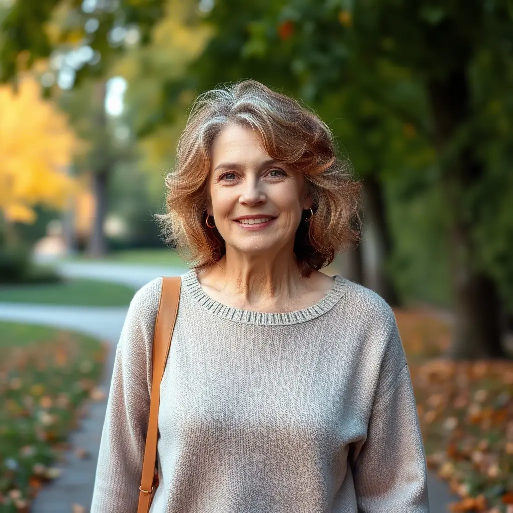 Medium Shaggy Cut with Loose Curls