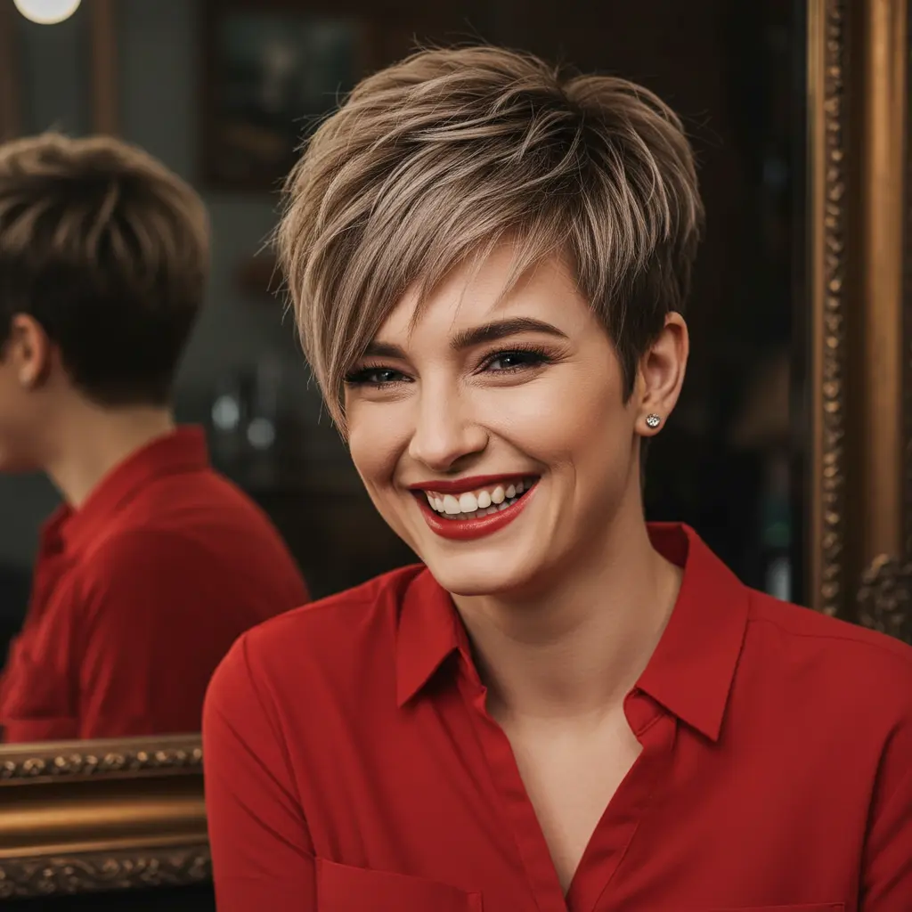  Feathered Pixie Bob with A-Line Cut
