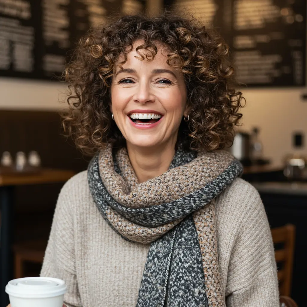 Ear-Length Curly Haircut