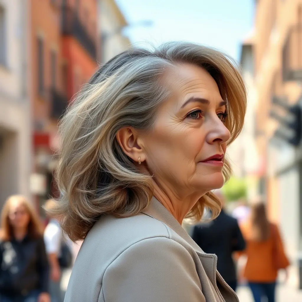 Neck-Length Cut with Soft Curls