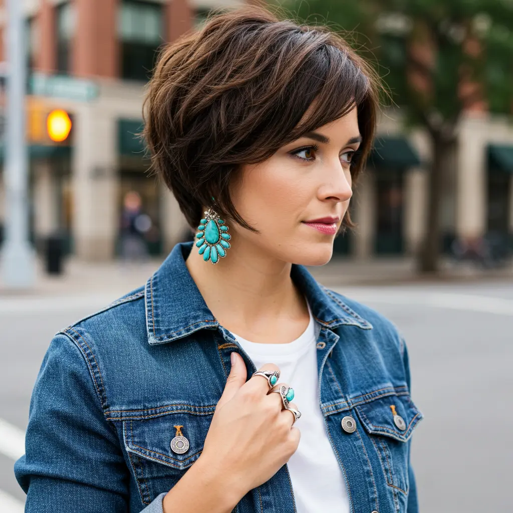 Stacked Bob Haircut for Added Texture