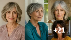 21 Youthful Shaggy Bob Haircuts for Women Over 50 with Fine Hair to Try