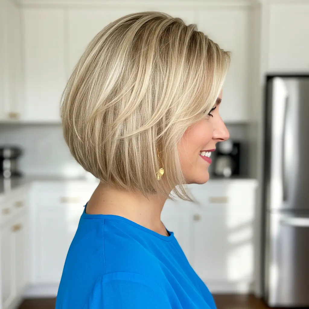 Neck-Length Blonde Bob