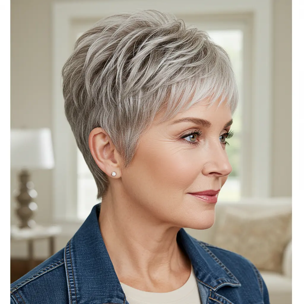 Pixie Bob Haircut with Square Graduation