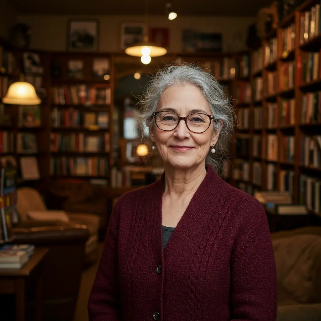 With Salt and Pepper Grey Hair