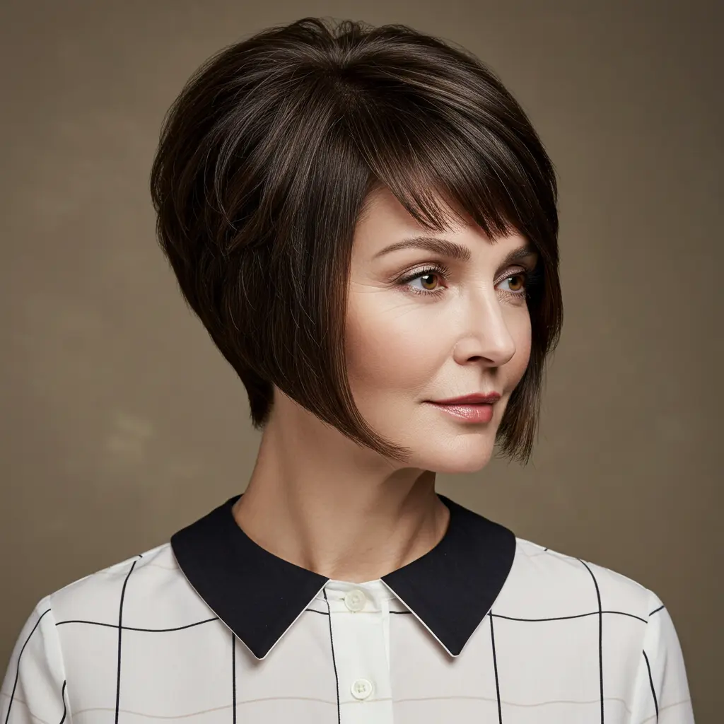 Graduated Bob Haircuts With Sharp Angles