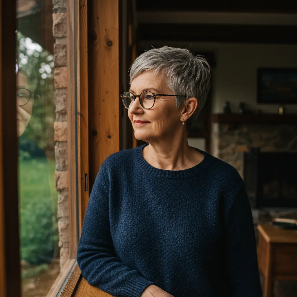 Naturally Grey Pixie Cut