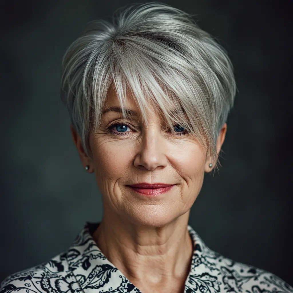 Pixie with Side-Swept Bangs