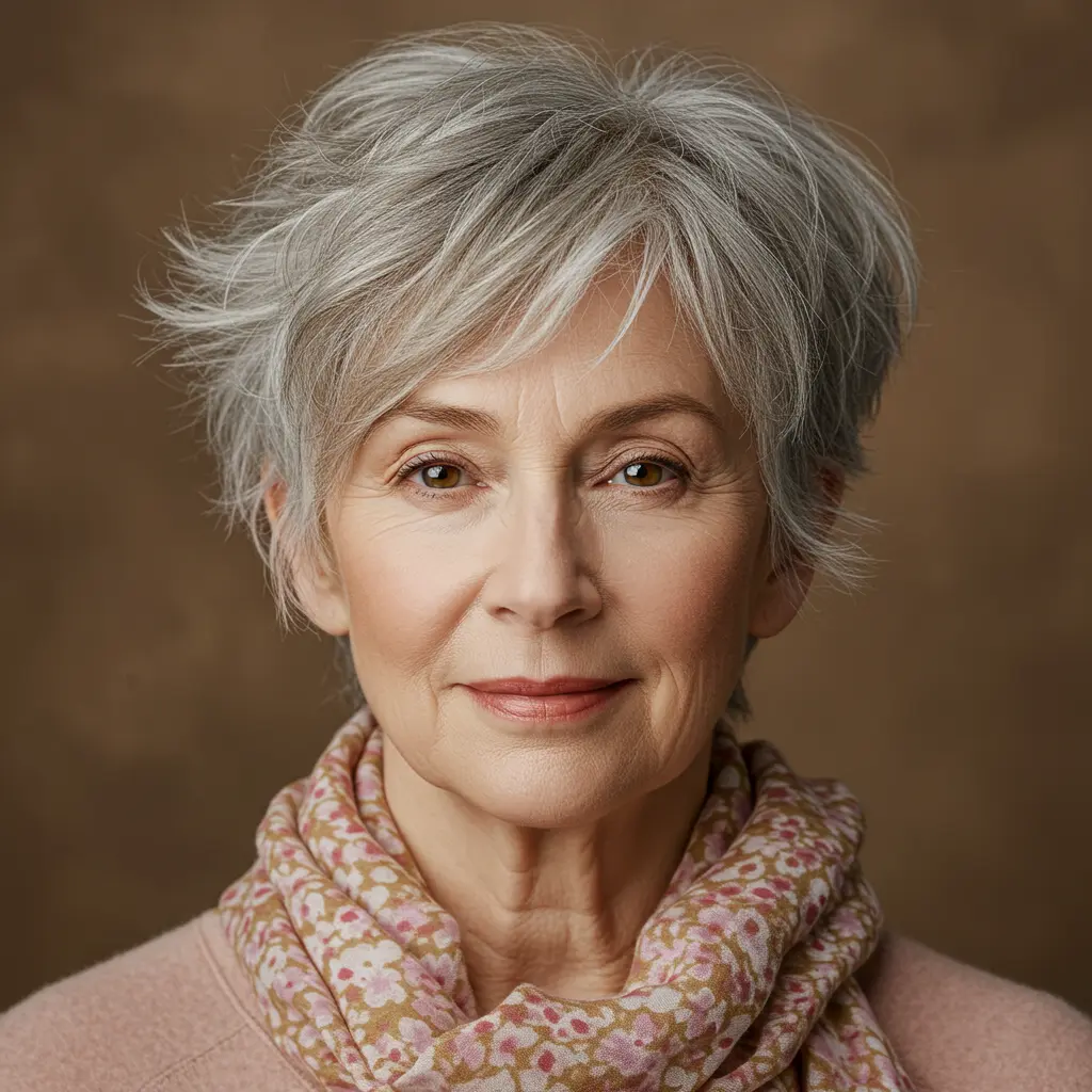 Shaggy Pixie Bob on Straight Hair