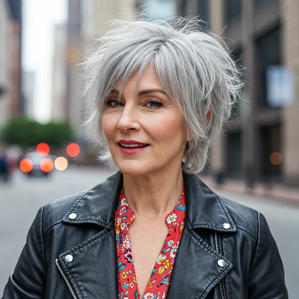 Choppy Shag for Frizzy Thick Texture