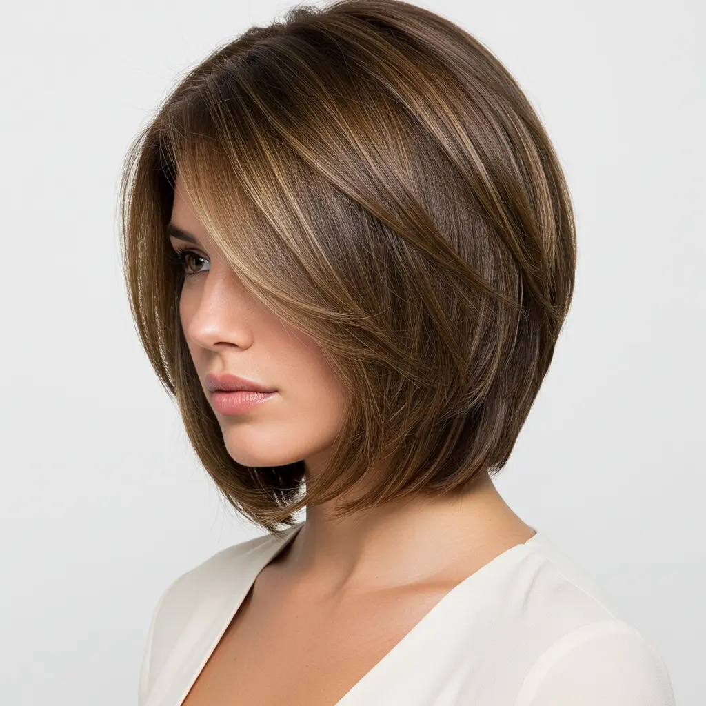 Layered Bob Hairstyles With Subtle Slant
