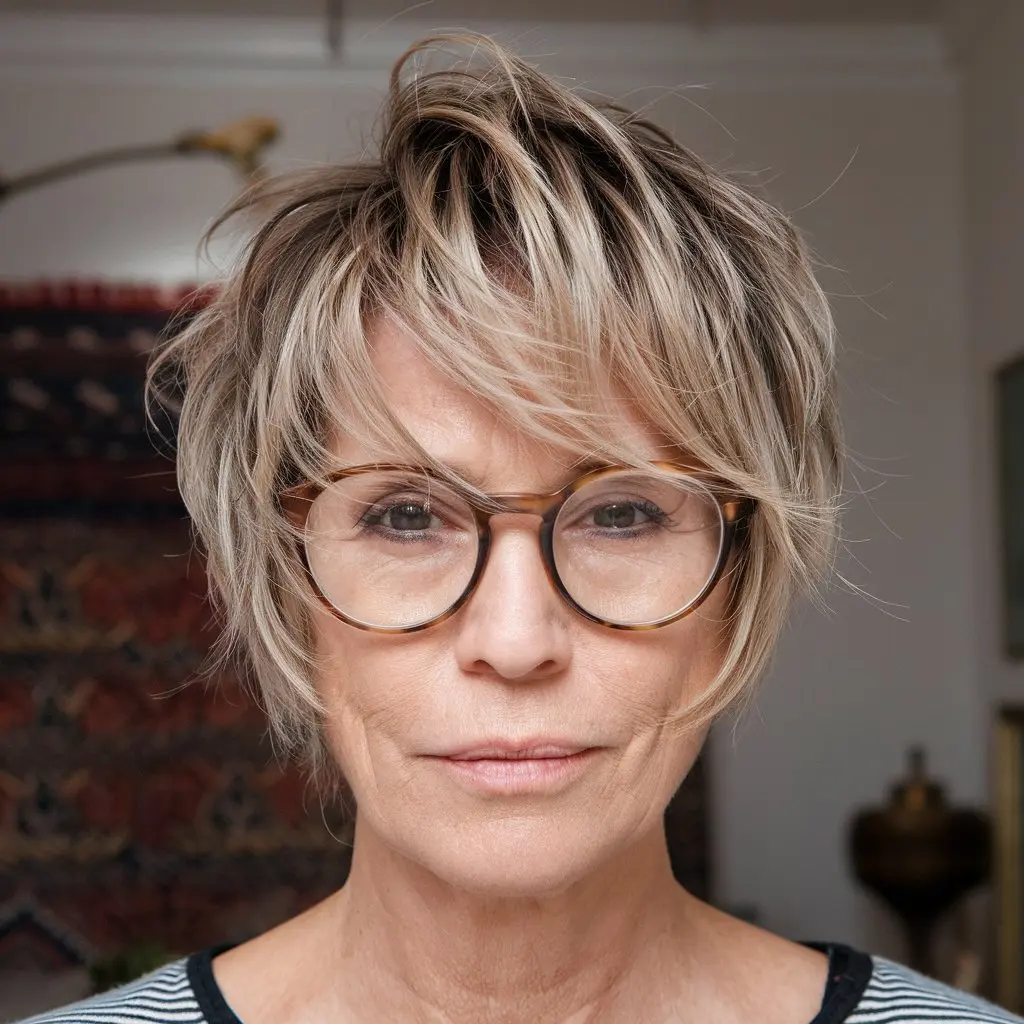 Messy Pixie for Thinning Hair