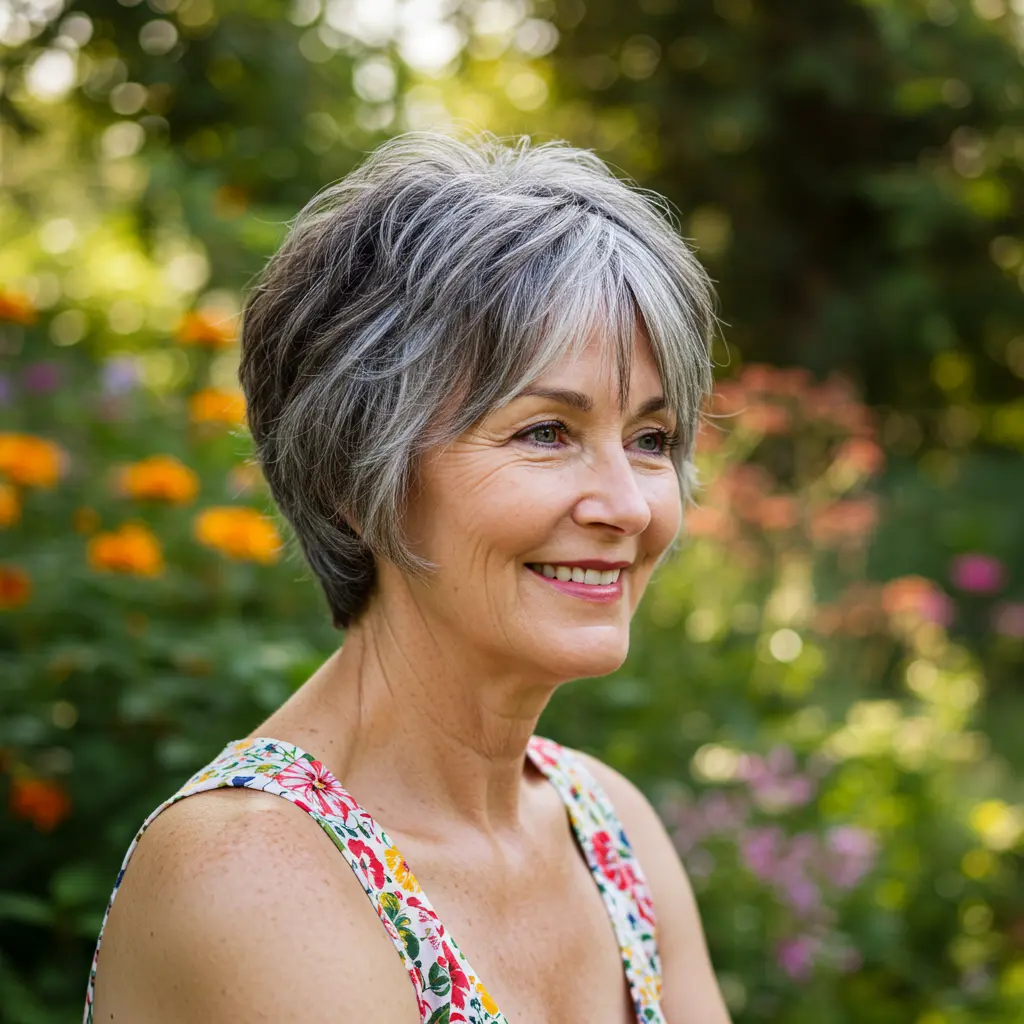 Piece-y Layers on Pixie Bobbed Hair