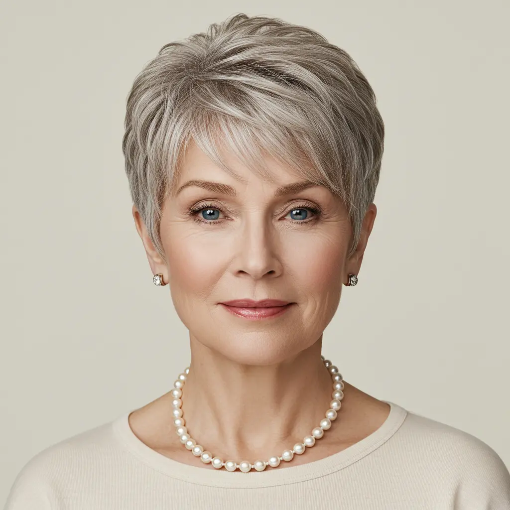 Short Precision Bixie for Thin Hair