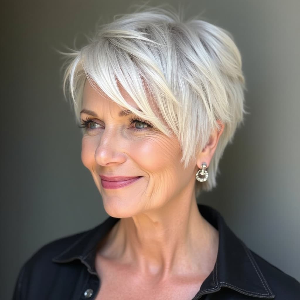 Blonde Short Inverted Bob