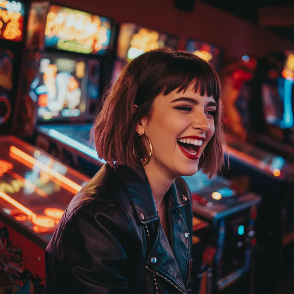 90s Short Bob With Fringe