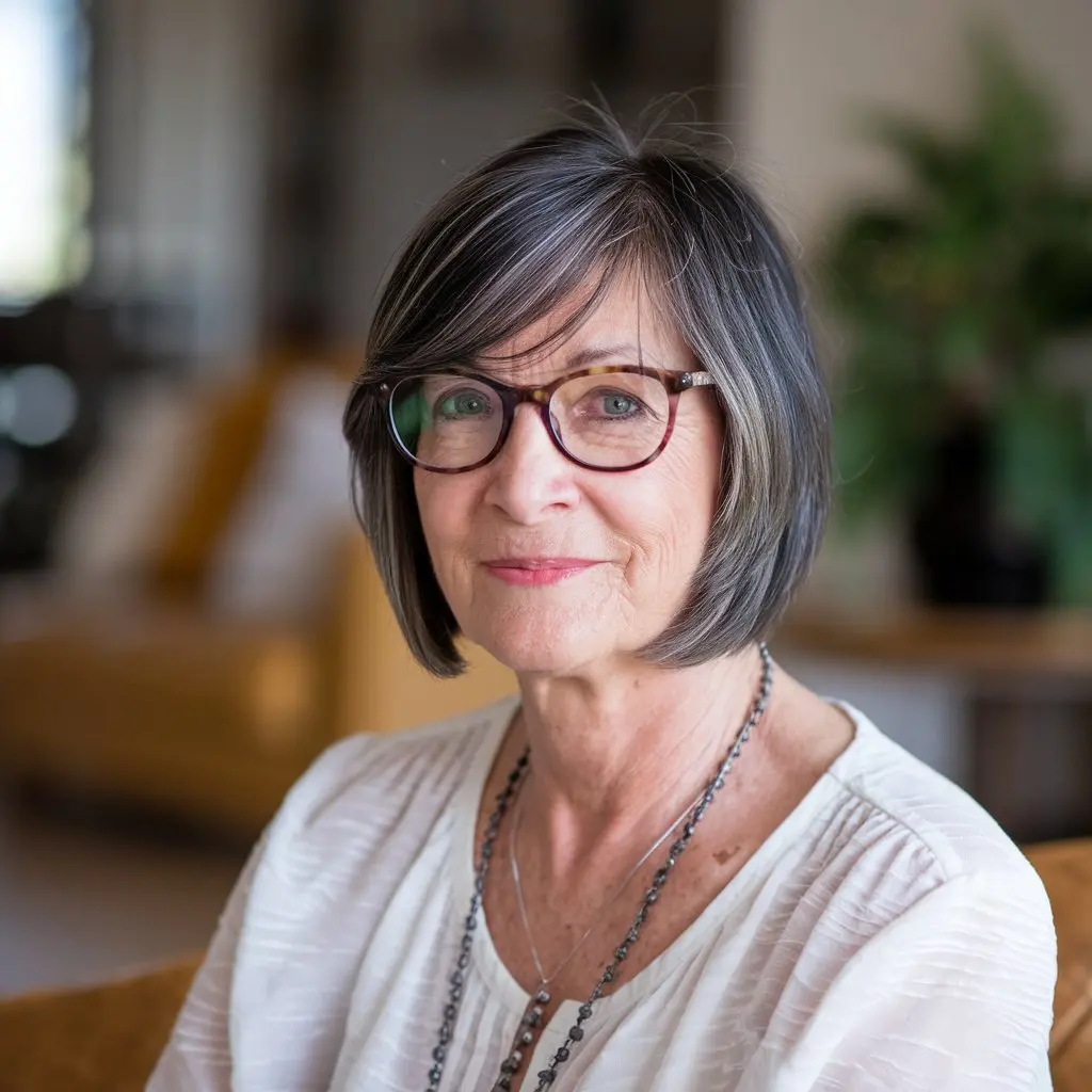 Bob with Side-Swept Bangs