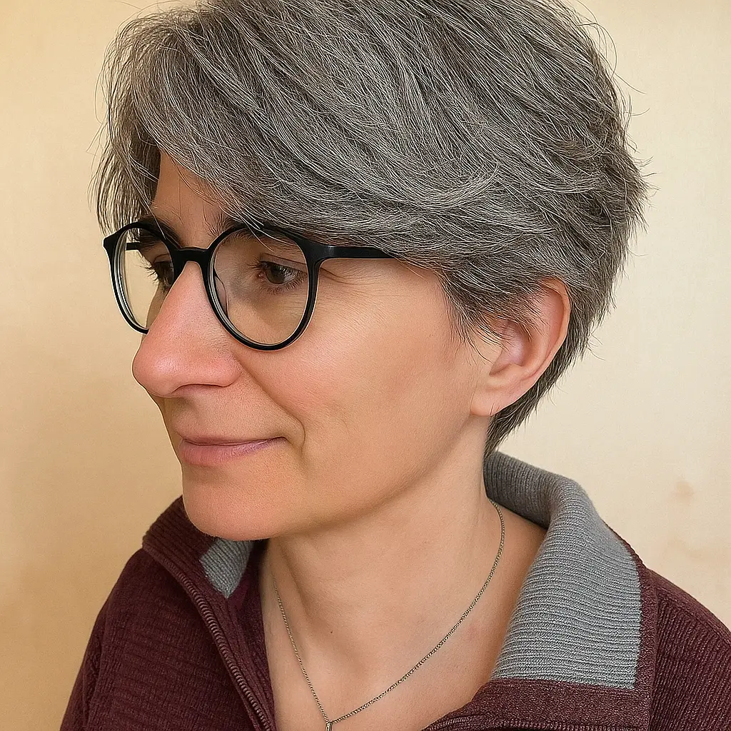 Long Pixie with White Hair