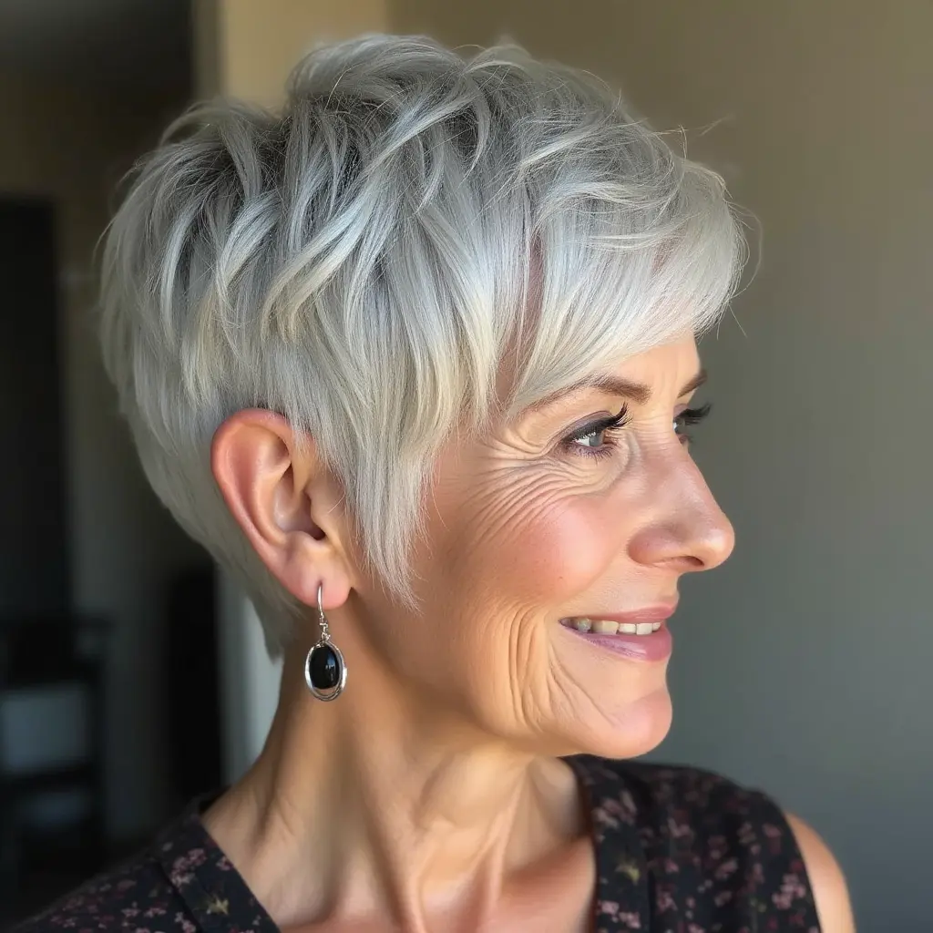 Extra Long Side-Swept Pixie