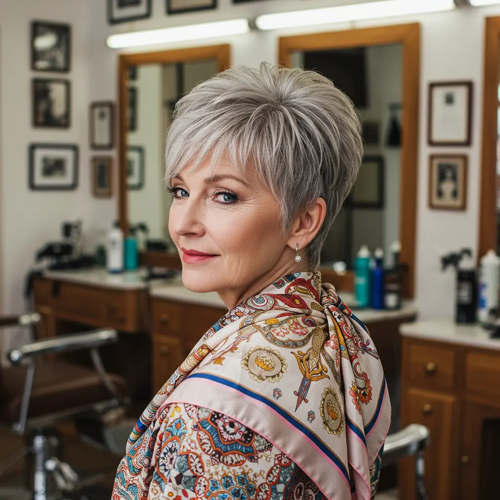 Layered Pixie with Feathered Crown