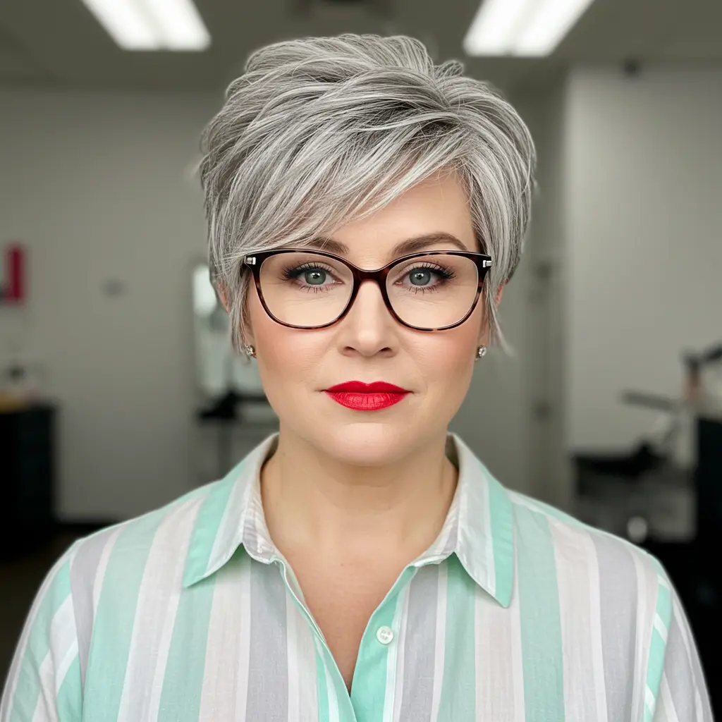 Piece-Y and Choppy Long Pixie Cut