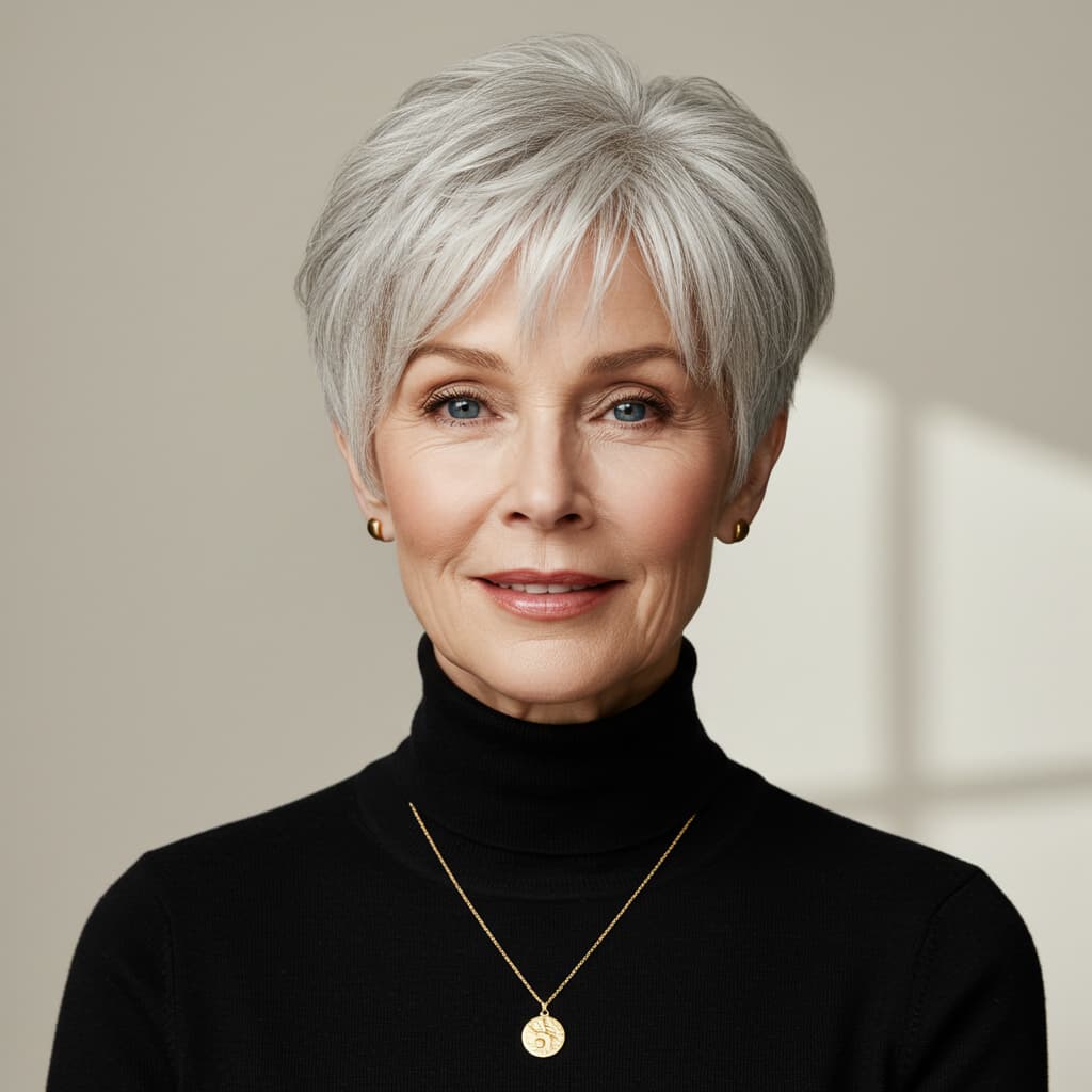 Short Pixie with Wispy Bangs