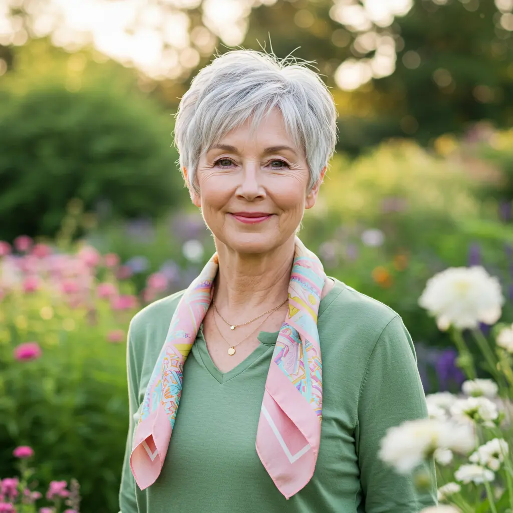 Long Pixie Cut for Women Over 70