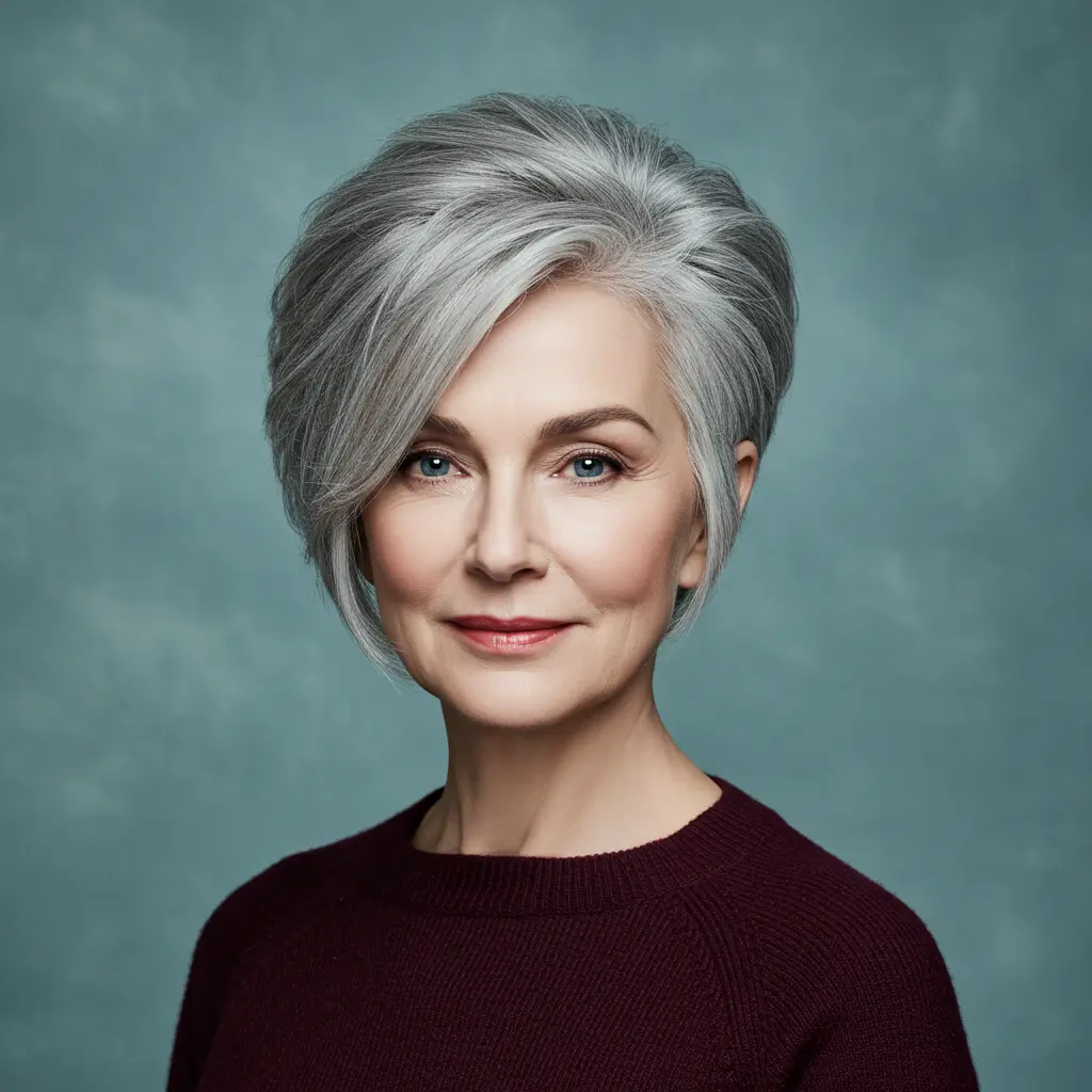 Angled Pixie Bob with Long Top