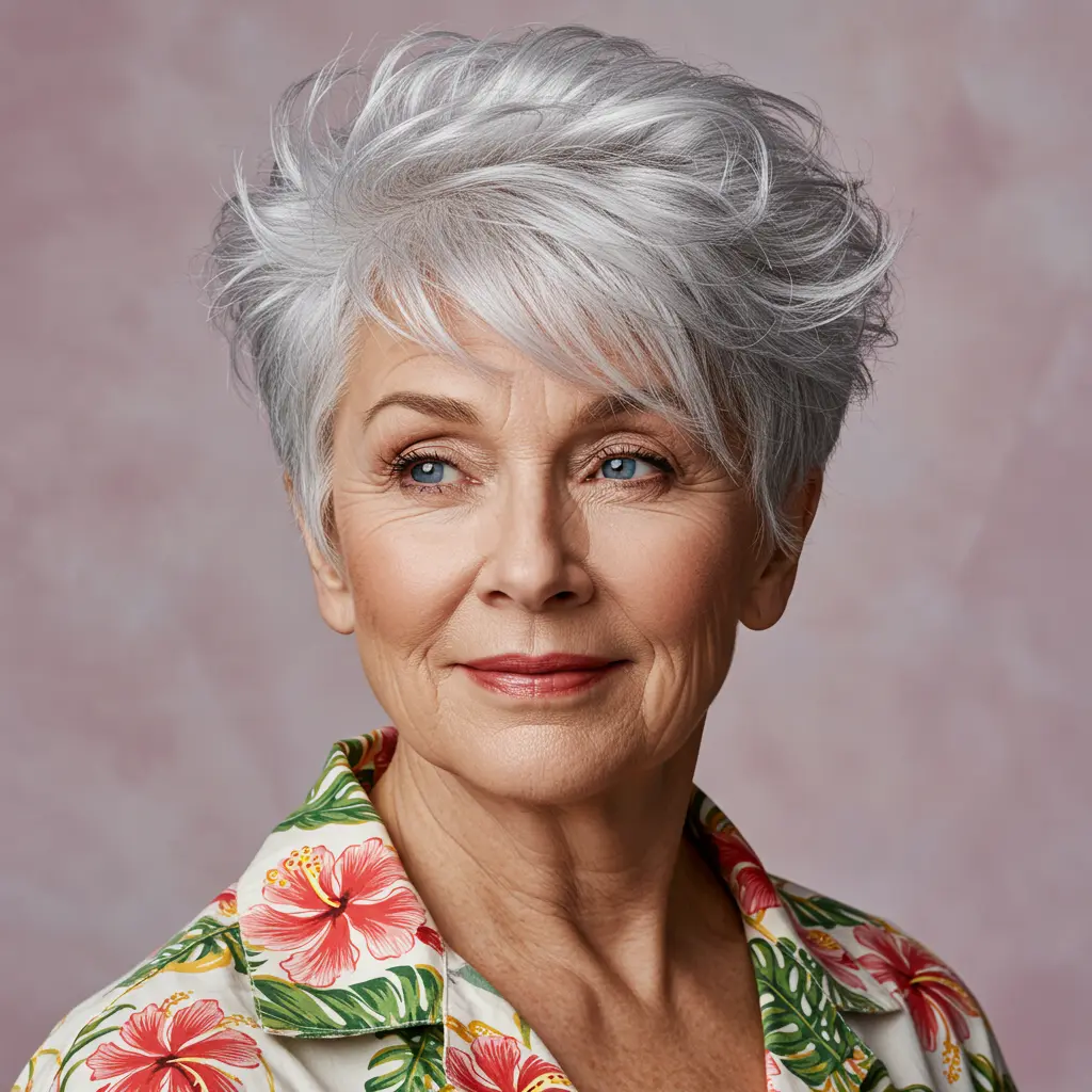 Hawaiian-Inspired Wispy Pixie Cut