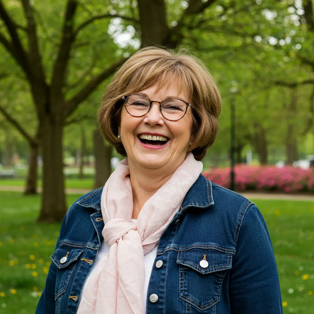 Flattering Short Hairdo for A Round Face