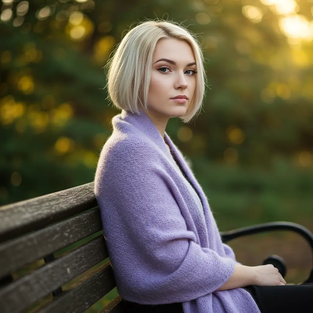 Ash Blonde Wedge Bob