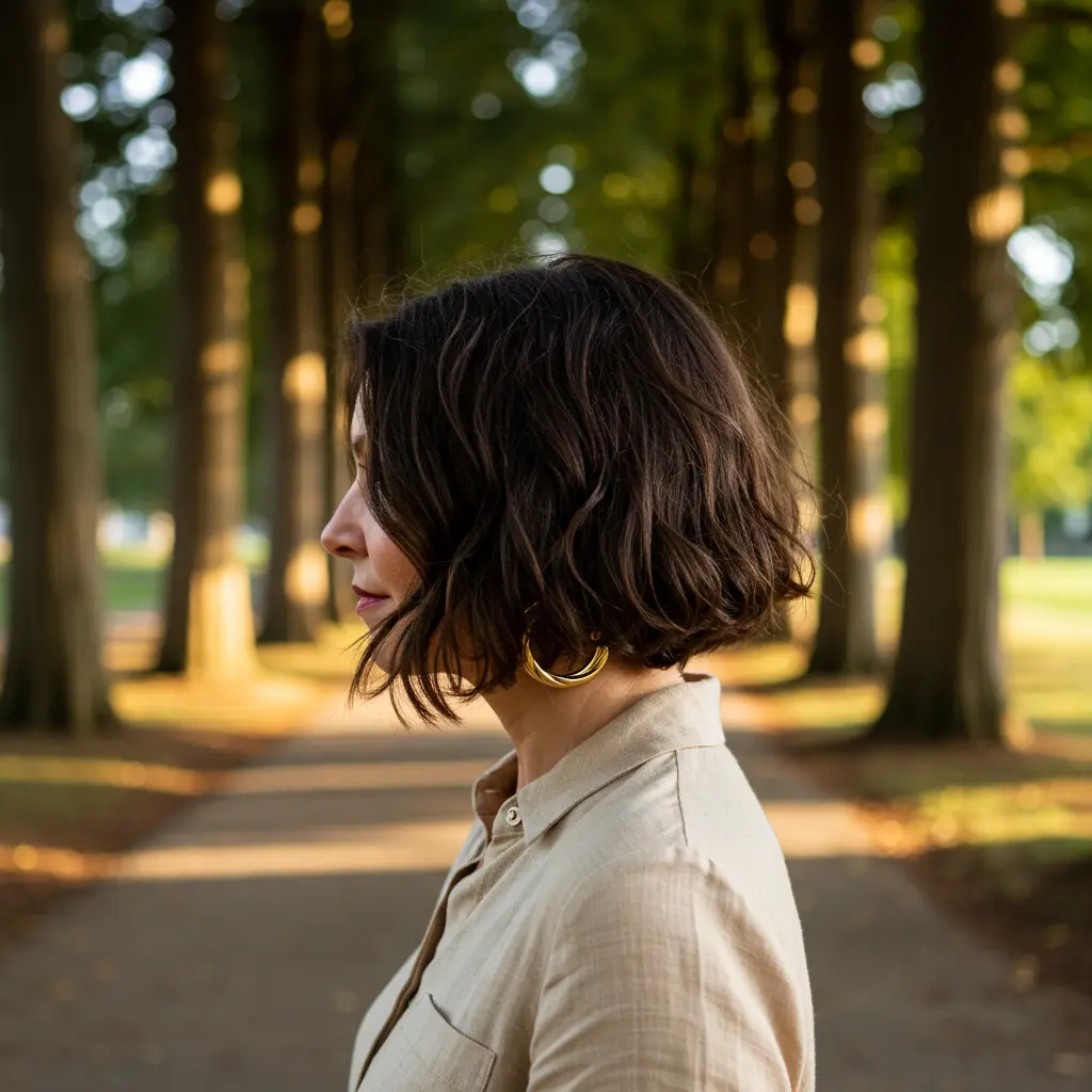 Classic Bob for Thick Wavy Hair