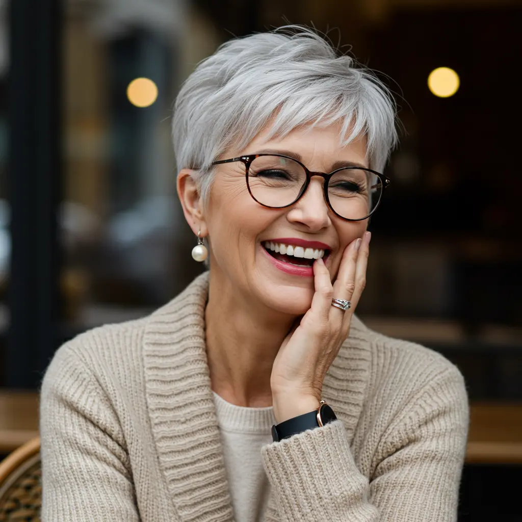The Best Pixie for Women with Glasses
