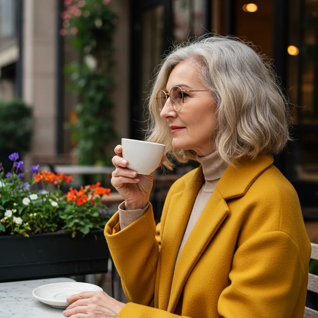 Wavy Bob Hairstyle for Women 60+