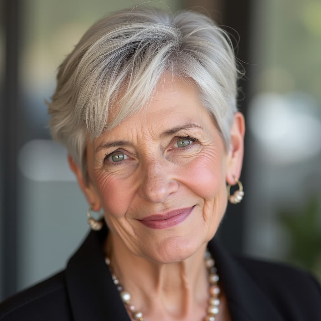 Short Crop for Women with Finer Hair