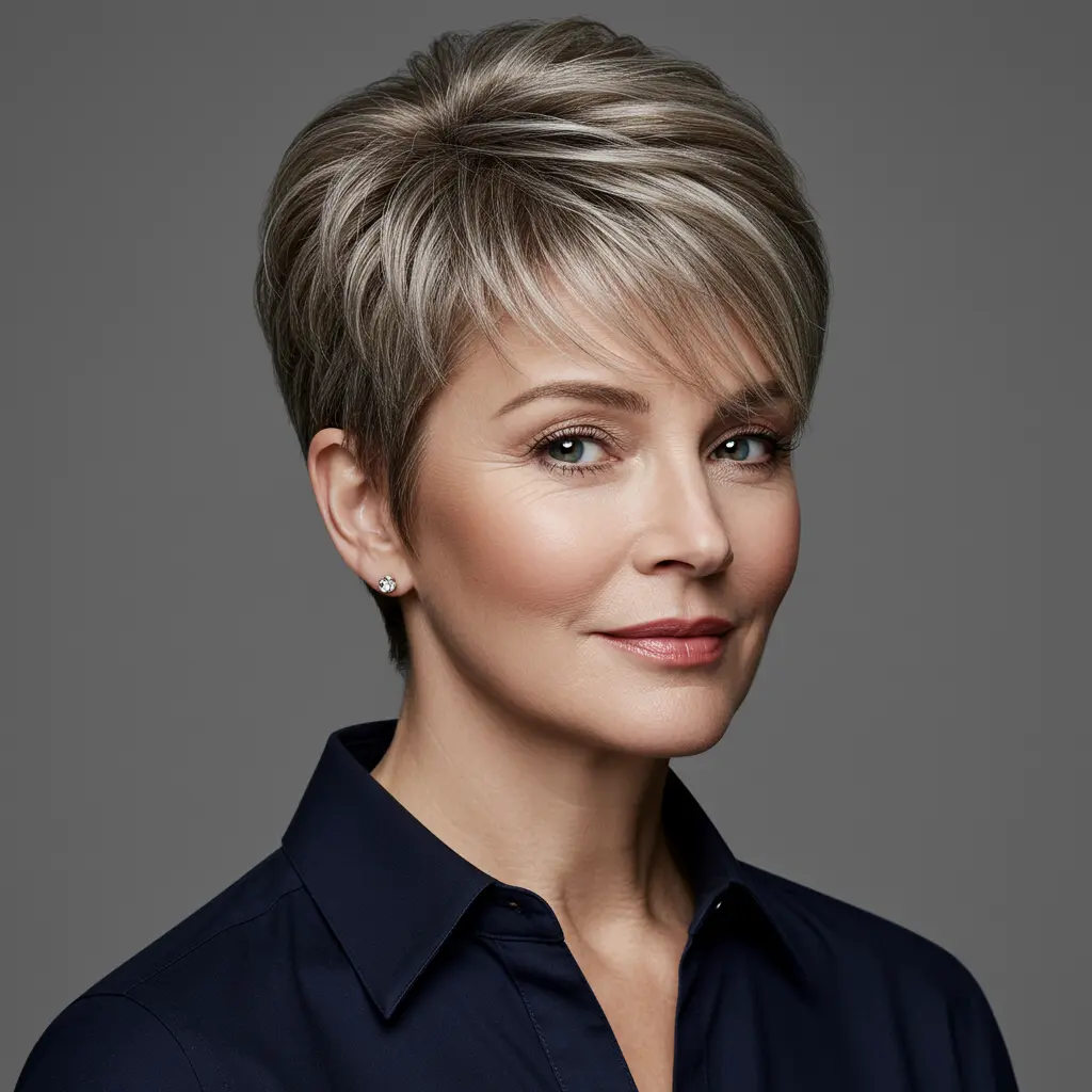 Short, Stacked Pixie Bob Haircut