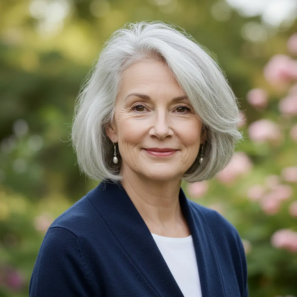 Wash-and-Wear Bob for Women Over Sixty