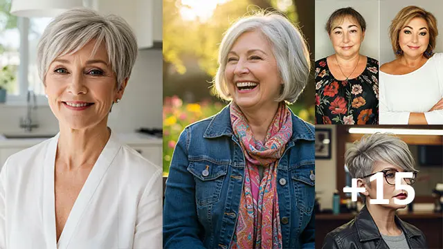 Best 15 Low-Maintenance Short Haircuts for Older Women