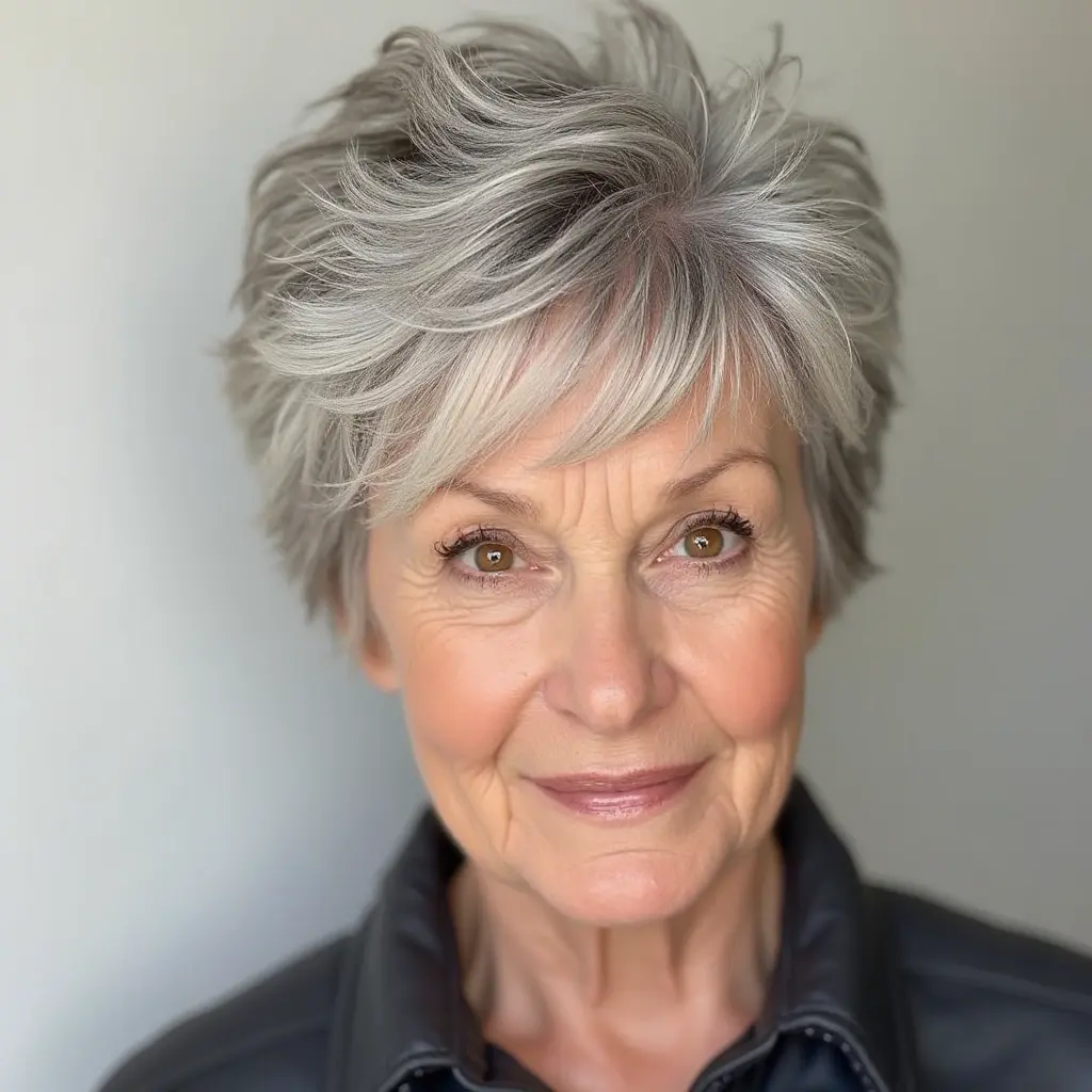 Short Spiky Mullet With Layered Crown