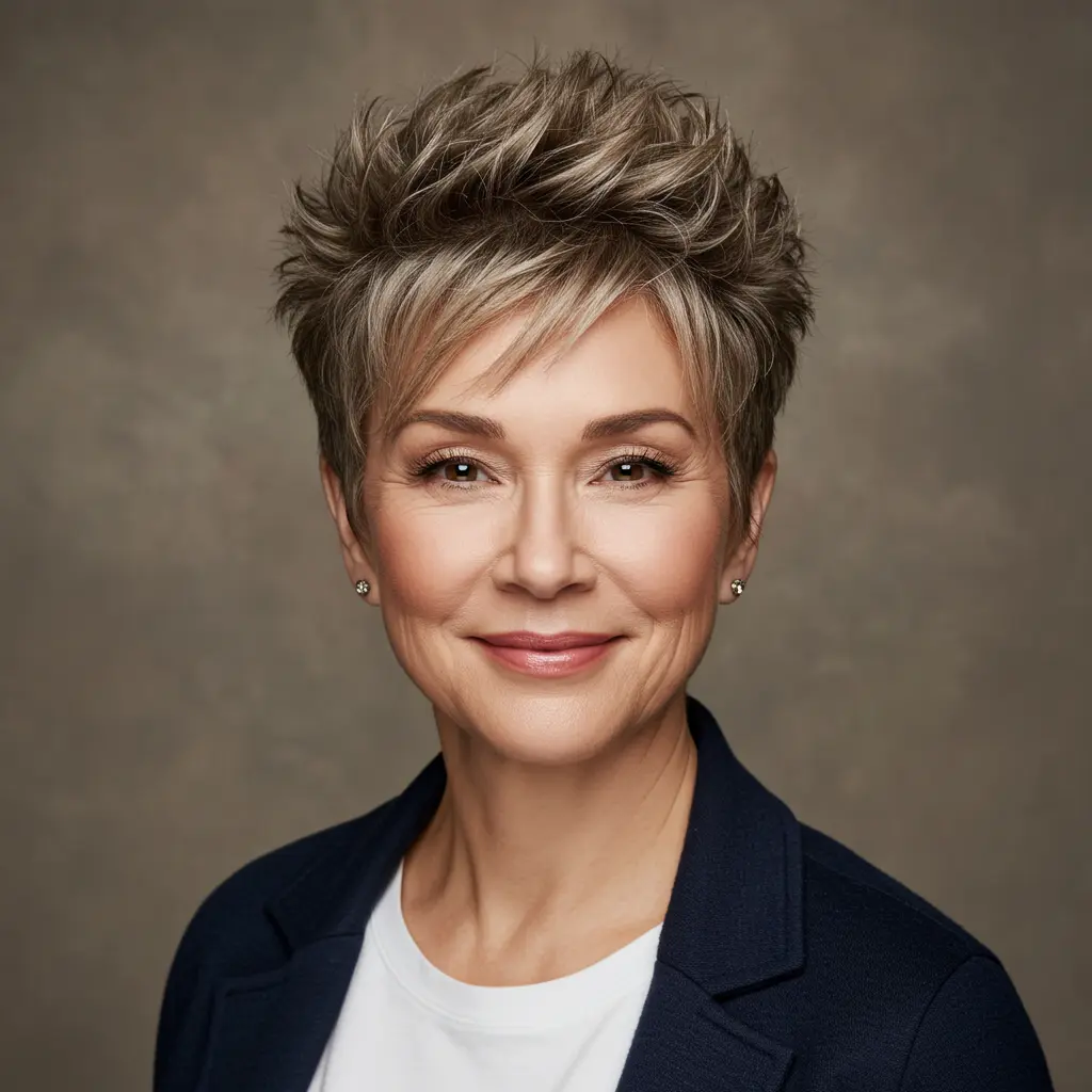 Spiky Pixie Haircut Spikes For Round Face