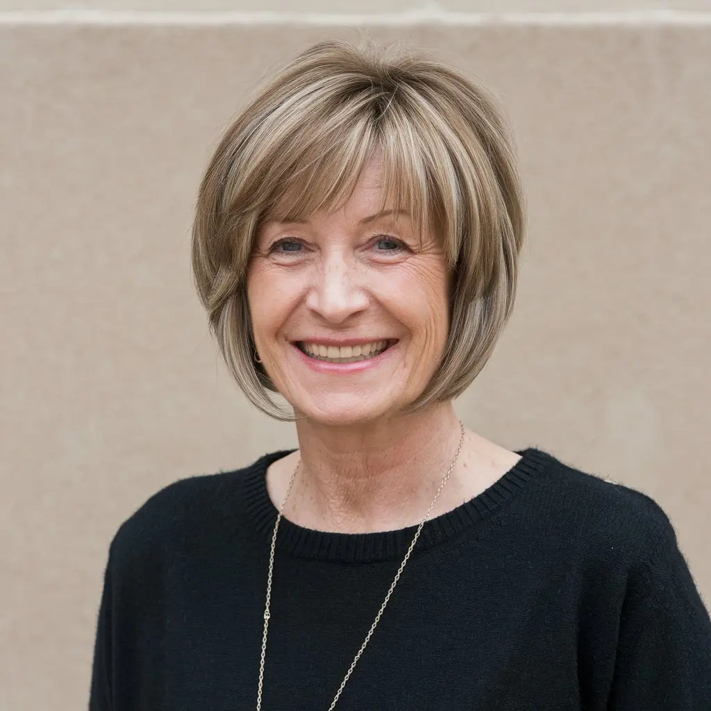 Short Bob with Long V-Cut Layers