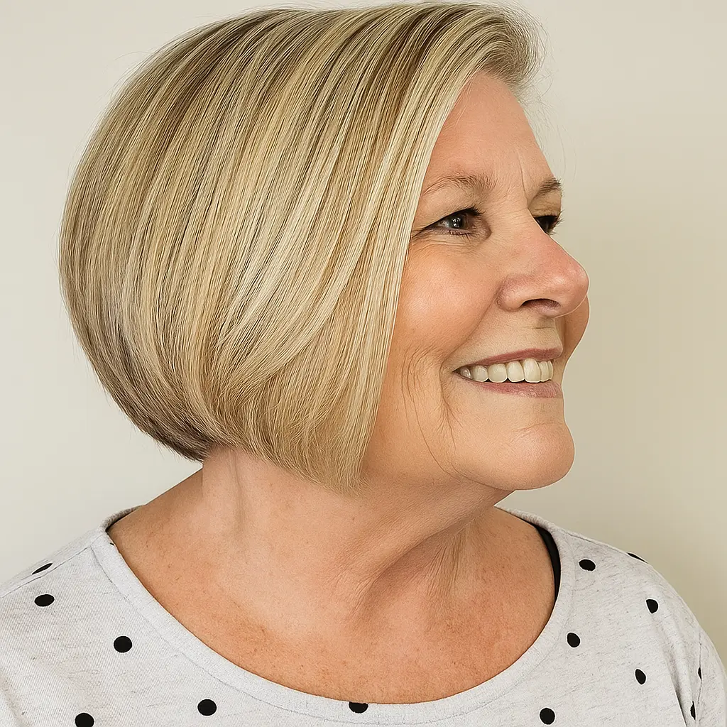Chin-Length Layered Bob with Volume