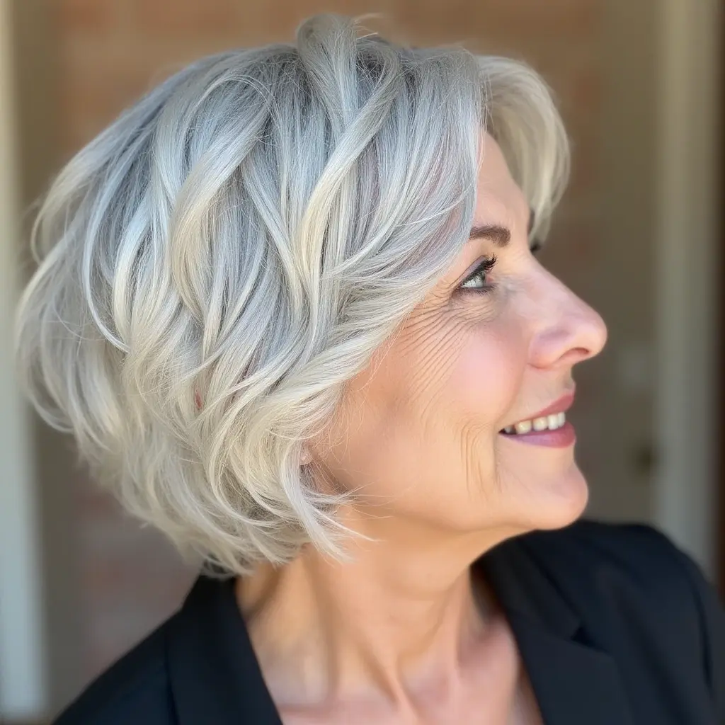 Bobbed Hair with Feathery Layers