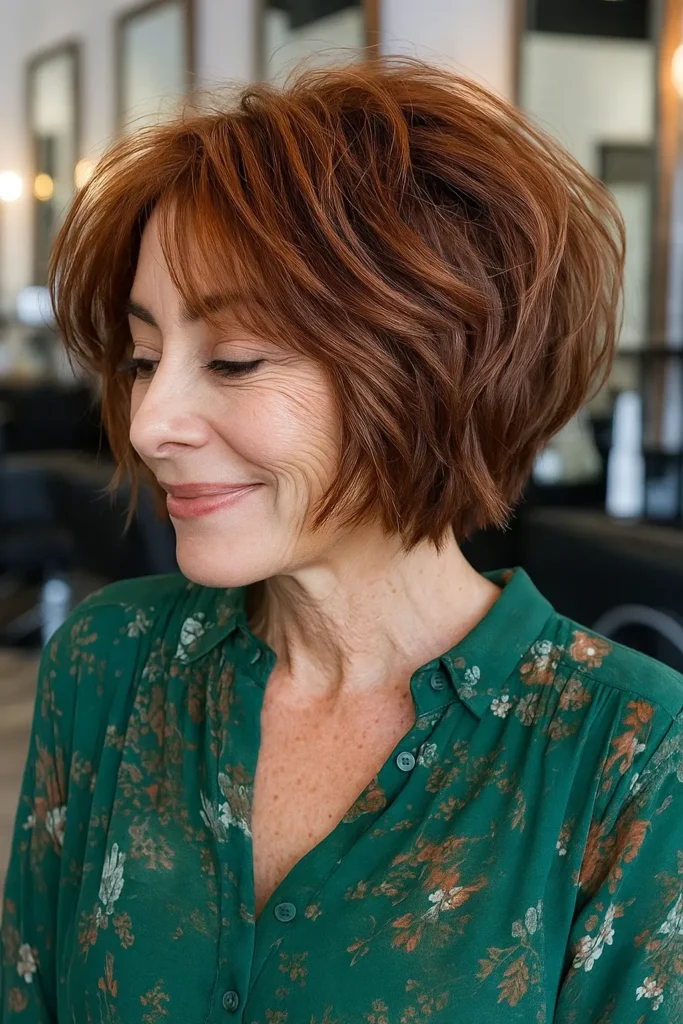 Choppy Bob Hairstyle With Stacked Back