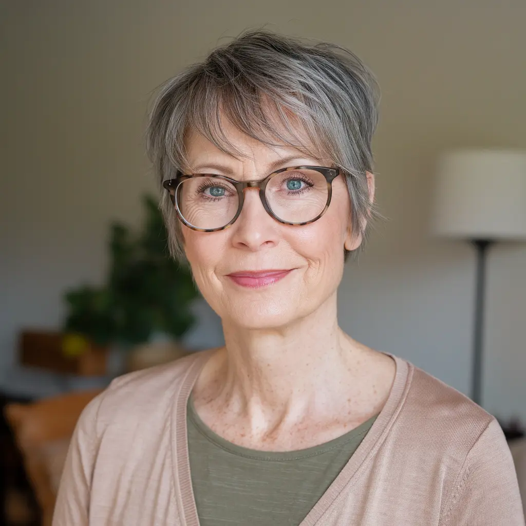 Choppy Pixie Bob with Short Bangs