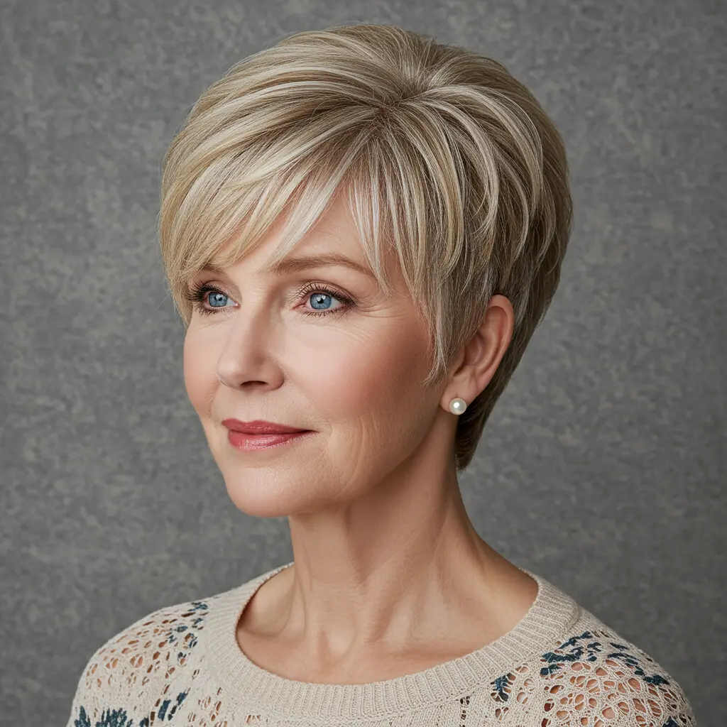 Beautiful Short Layered Pixie